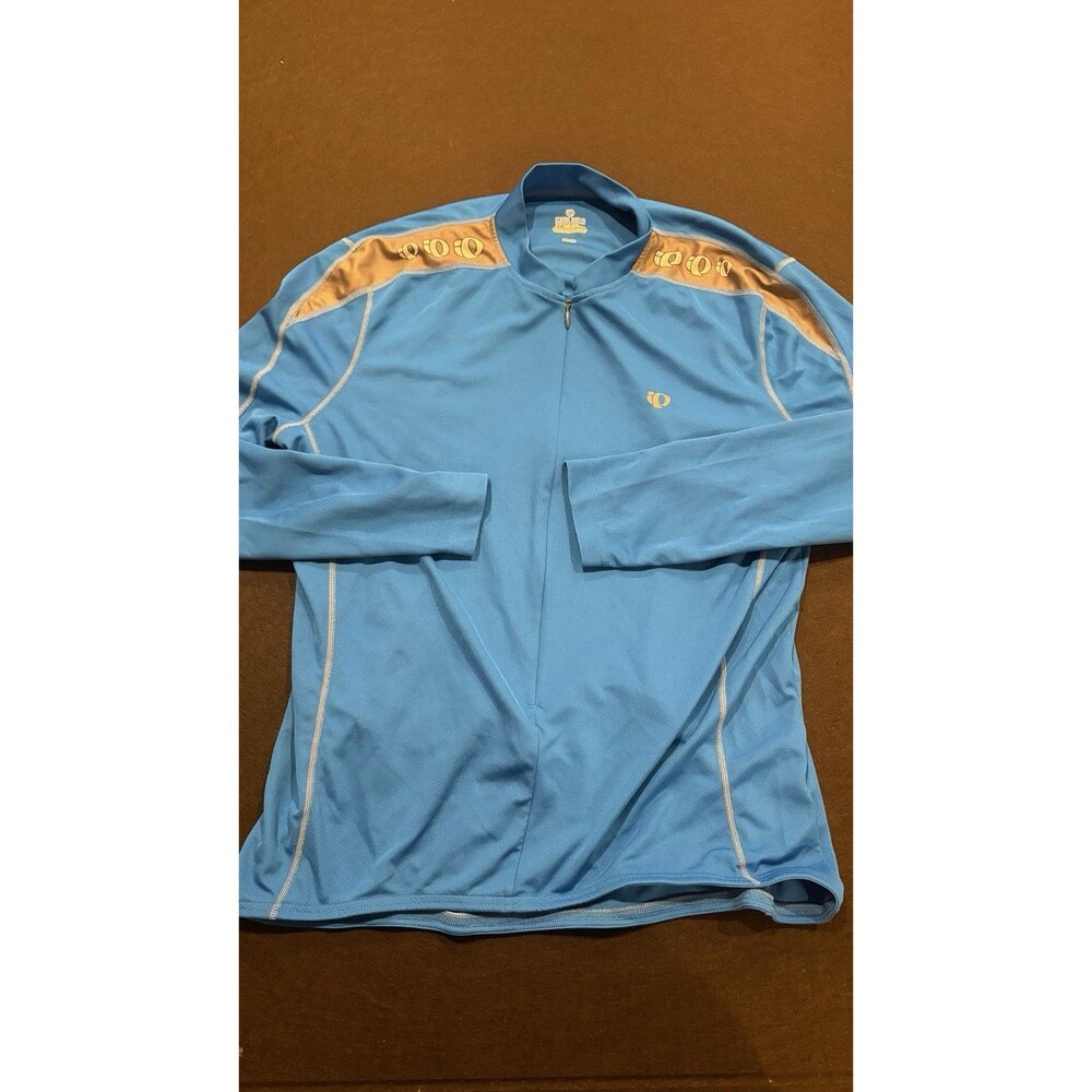 Pearl Izumi Select Series Long Sleeve Cycling Jersey Full Zip Sz XL Blue Bike
